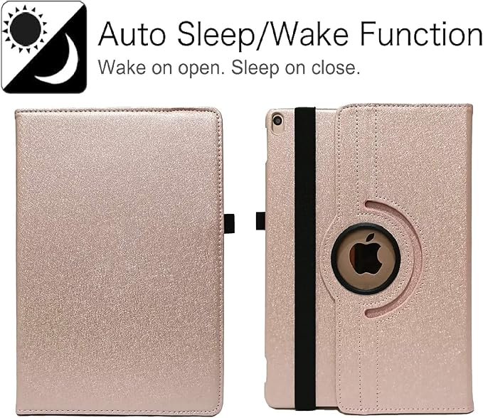 Case for iPad Air (3rd Gen) 10.5" 2019 / iPad Pro 10.5" 2017 Case,360 Degree Rotating Stand Protective Cover, Auto Sleep/Wake