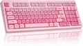 ZORNHER ZH980 Foundation Mechanical Keyboard,95% Pink Creamy Keyboard with Number Pad,Cute Jelly MOA Profile Keycaps,Creamy Sounding Linear Switches,Hot-Swappable,RGB Backlit