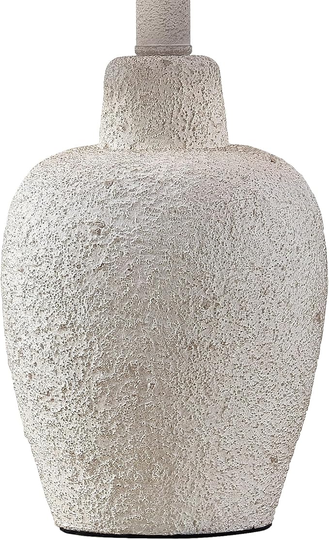 Table Lamps for Bedroom Set of 2 Farmhouse Table Lamps for Living Room 21" Rustic Cottage Jar-Shaped Bedside Lamp for Nightstand with Natural Beige Finish,Bulbs Not Included