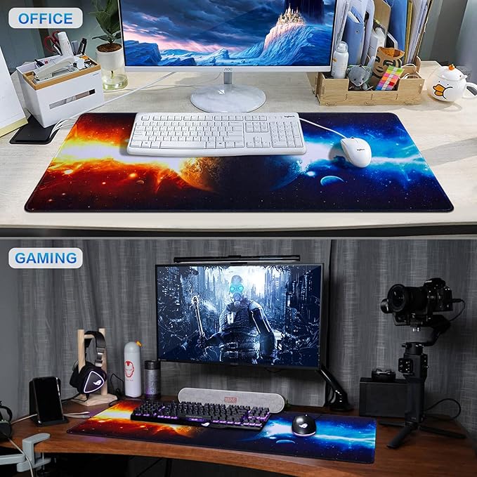 Canjoy Gaming Mouse Pad, Large Extended Mouse Pad Big Computer Mousepad for Home Office Gaming Work 31.5x15.7inch