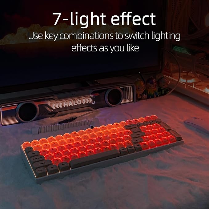 ZORNHER ZH100 Foundation Mechanical Keyboard,98% Pink Creamy Keyboard with Number Pad,Full Size Gaming Keyboard Cute,Jelly MOA Profile Round Keycaps,Silent Quiet Switches