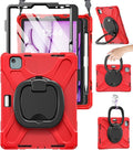 BRAECN for iPad Air 11 Inch Case M4 2026/M3 2025/M2 2024, iPad Air 10.9" 5th/4th Gen, iPad Pro 11 Inch 4th/3rd/2nd/1st Gen Kids Cover with Screen Protector, Pencil Holder, Kickstand, Shoulder Strap