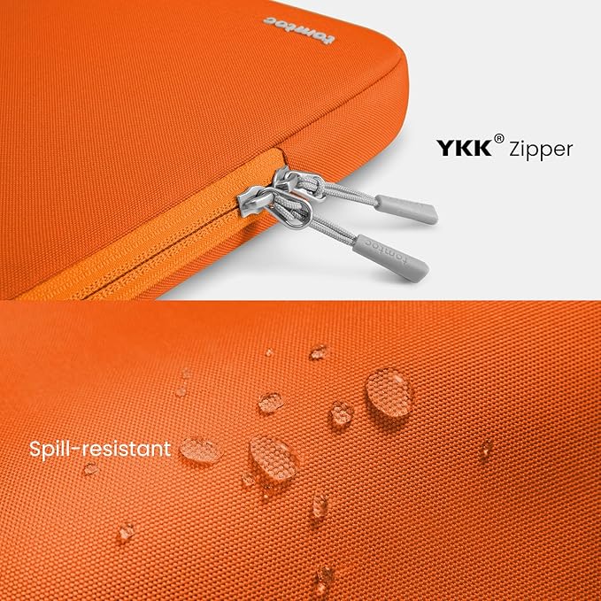 tomtoc 360° Protective Laptop Sleeve for 13-inch New MacBook Air M5/A3449 (2026) M4/A3240, M3/A3113, M2/A2681, M1/A2337, Water-Resistant Computer Case Bag Fits 13" MacBook Neo A18 & MacBook Pro M2/M1