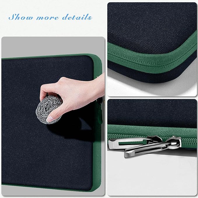 Hseok Laptop Sleeve 15.6 16 inch Case Compatible with MacBook Neo 16, MacBook Pro 16" M5/M4/M3/M2/M1, MacBook Air Pro 15", XPS 16, Most 15" 15.6" 16" Notebooks,B02K06