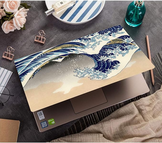 Funut Compatible with MacBook Air 13 Inch Case A1466 & A1369, Hard Plastic Protective Case Air 13.3 Scratch-Free Rubberized Case Cover for 2010-2017 Older MacBook Air 13.3", Sea Wave