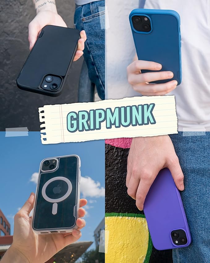 Smartish® iPhone 14 Plus Slim Case - Gripmunk Compatible with MagSafe [Lightweight + Protective] Thin Grip Cover with Microfiber Lining - You're Just Jelly