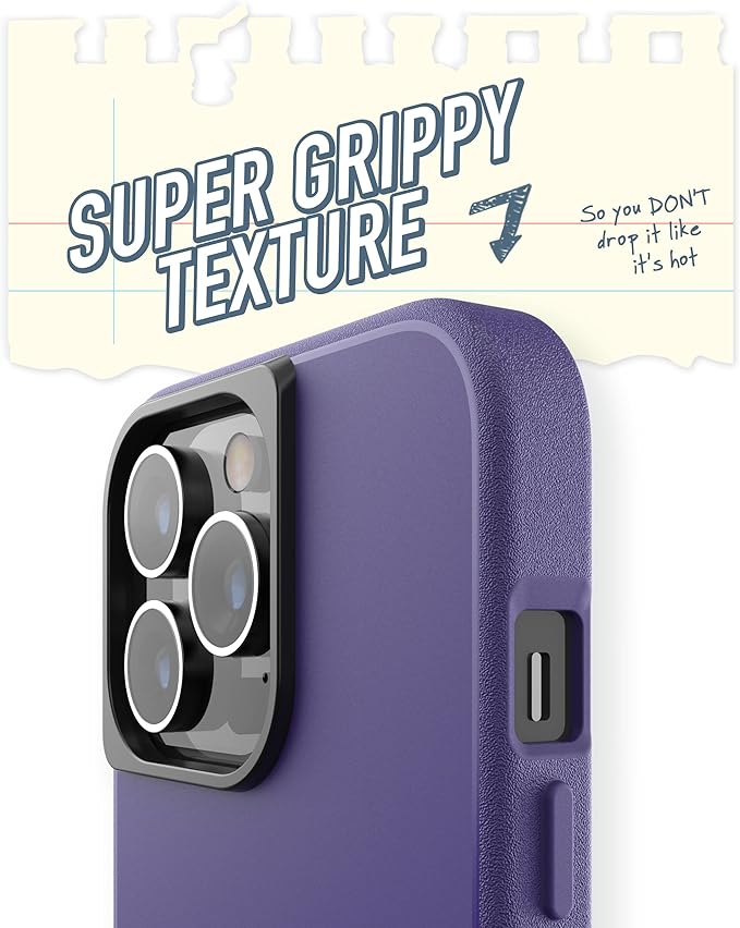 Smartish® iPhone 13 Pro Max Slim Case - Gripmunk Compatible with MagSafe [Lightweight + Protective] Thin Grip Cover with Microfiber Lining - You're Just Jelly