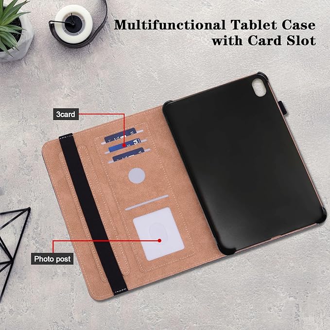 Case for iPad Air 11 Inch M4/M3/M2 (2026/2025/2024),iPad Air 5th/4th Generation Case 10.9 Inch 2022/2020, PU Leather Stand Shockproof Cover with Card Slots - Mandala Flower