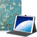 Fintie Case for iPad Air (3rd Gen) 10.5" 2019 / iPad Pro 10.5" 2017- [Sleek Shield] Premium PU Leather Slim Fit Multi Angle Stand Cover with Pocket, Pencil Holder, Auto Wake/Sleep, Blossom