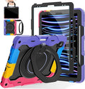 ROISKIN for iPad Pro 12.9 -Inch Case (6th, 5th, 4th & 3rd Gen)with HD Screen Protector, 360 Stand, Handle, Pencil Holder,Shoulder Strap[15ft Drop Protection]Rugged Bulky Full Body 12.9 iPad Pro Case