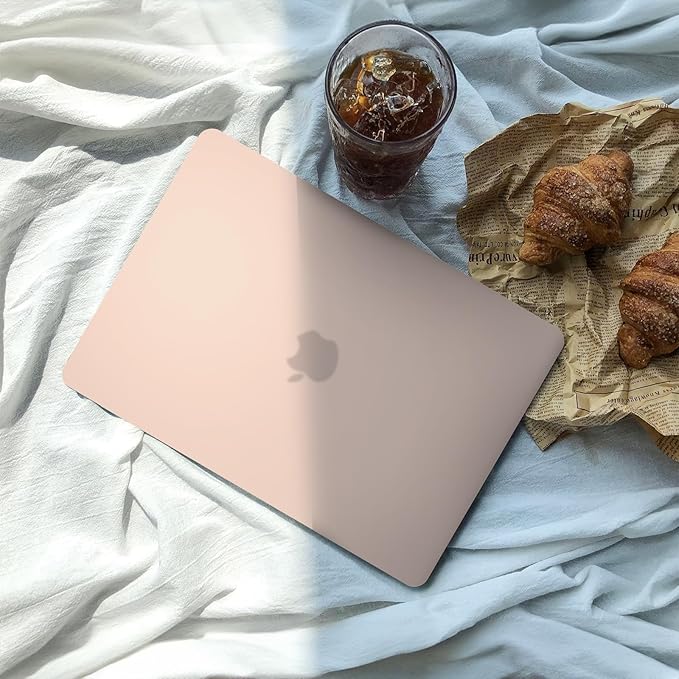 Anban Compatible with MacBook Air 13 inch Case M1 2021 2020 2019 2018 A2337 A2179 A1932 Touch ID, Matte Plastic Hard Shell + 2 Keyboard Cover + Screen Protector for MacBook Air 13.3 inch Case, Camel