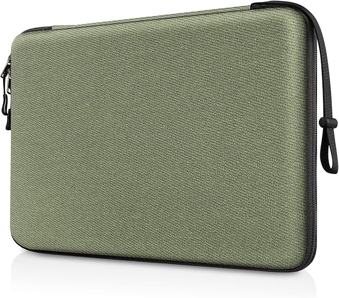 FINPAC Hard Laptop Sleeve Case for 15.3 inch MacBook Air M5 M4 M3 M2 (2026-2023) A3241 A3114 A2941, 16.2 inch MacBook Pro 2026 M5/M4/M3/M2/M1 Pro/Max, Waterproof Case for Surface Laptop, Olive