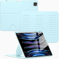 VIKESI Case for iPad Pro 12.9 6th / 5th / 4th / 3rd Generation Case 2022/2021/2020/2018,Multiple Angles Magnetic Stand Cover,Shockproof Soft Back,Pencil Holder,and Auto Sleep/Wake,LCE Blue