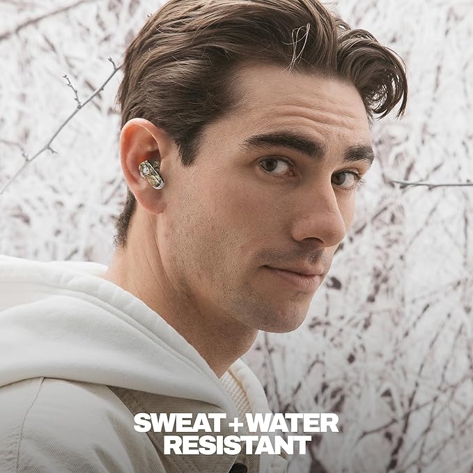 Skullcandy Dime Evo Wireless Earbuds, in-Ear Bluetooth Headphones, Up to 36 Hours Battery, Microphone for iPhone Android, Easy Carry with Clip-Anywhere Case - Realtree Edge Colors White