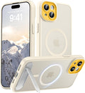 Magnetic Compatible with iPhone 15 Plus Case, [Built-in Kickstand][Full Camera Protection][Compatible with MagSafe][Anti-Fingerprint] Shockproof Phone Case for iPhone 15 Plus 6.7"