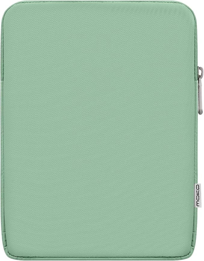 MoKo 7-8 Inch Tablet Sleeve Bag, Polyester Pouch Cover Case Fits iPad mini (A17 Pro) 8.3" 2024, iPad mini 6/5/4/3/2/1, Samsung Galaxy Tab S2 8.0, Tab A 8.0, ZenPad Z8s 7.9, Dark Green