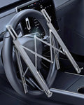 Steering Wheel Laptop Holder for Car SUV Pickup Truck Tesla Vehicle Workstation, Adjustable Foldable Portable iPad Tablet Laptop Stand for Desk, Tiktok Car Travel Essentials 2026 -Gray