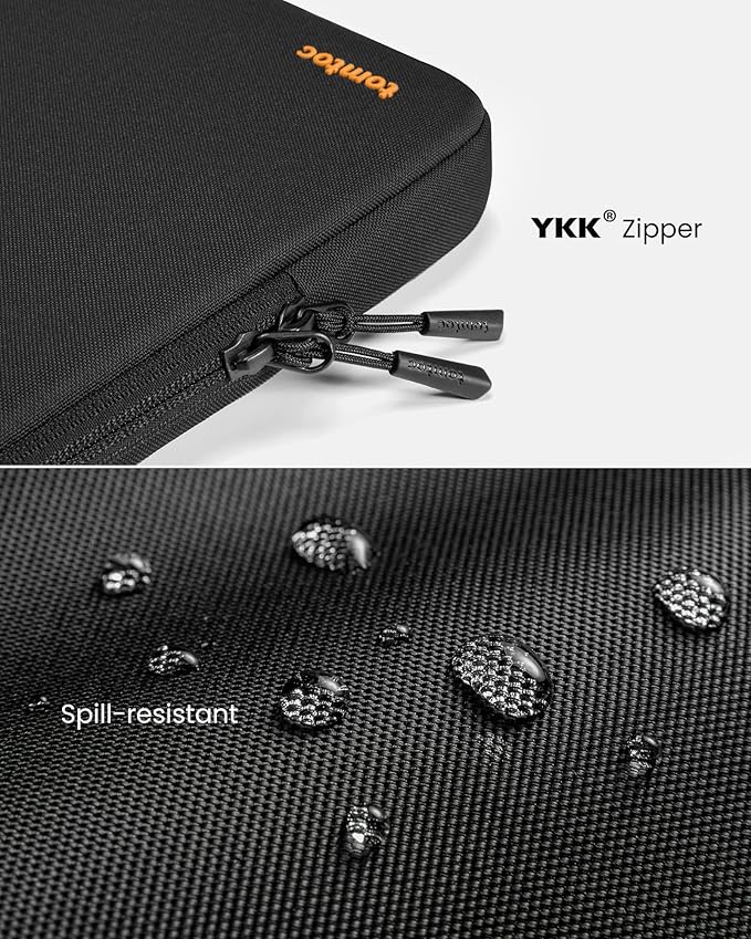 tomtoc 360 Protective Laptop Case Sleeve for 14 Inch Lenovo, HP, ASUS, Dell, Acer Laptop Notebook Ultrabook, Water-Resistant Shockproof Computer Bag with Accessory Pocket