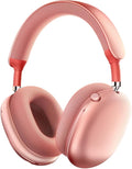 Picun F8 Pro Hybrid Active Noise Cancelling Headphones, Wireless Over-Ear Bluetooth Headphones with Multiple Modes, 140H Playtime, Customizable Sound, Head Tracking, Travel, Office (Pink)