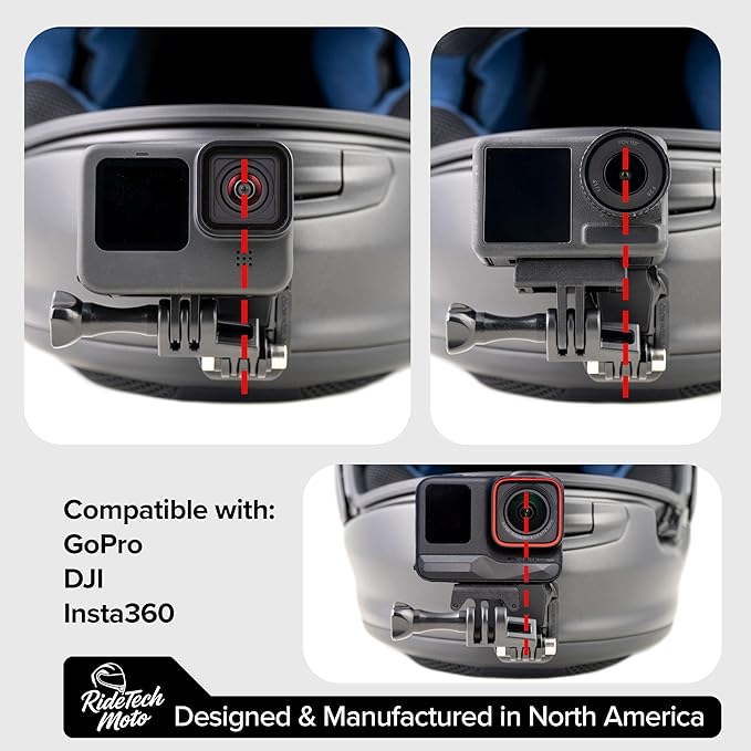 Centering Lens Alignment Adapter (Offset Mount) – Compatible with GoPro, DJI, and Insta360 Action Cameras