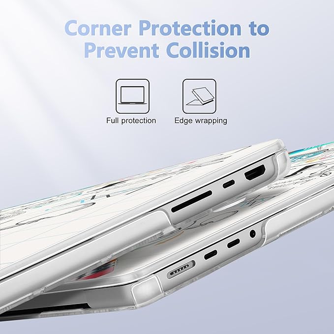 May Chen for 2026 MacBook Pro 14-inch M5 M4 M3 M2 M1 Pro/Max Chip, Release 2026 2025-2021, Model A3427 A3426 A3434 A3112 A3401 A3185, Plastic Hard Shell with Keyboard Cover, Creative lamp