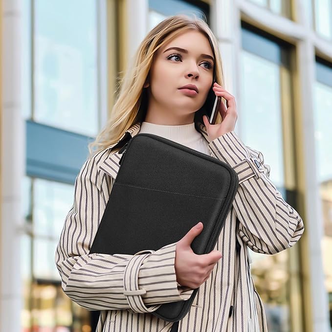 Dadanism 13 Inch Tablet Sleeve Bag Carrying Case for iPad Pro 13" M5/M4 2025/2024, iPad Air 13" M4/M3 2026/2025, iPad Pro 12.9", Galaxy Tab S10+/S9 FE+/S9+ 12.4", Remarkable Paper Pro 11.8", Black