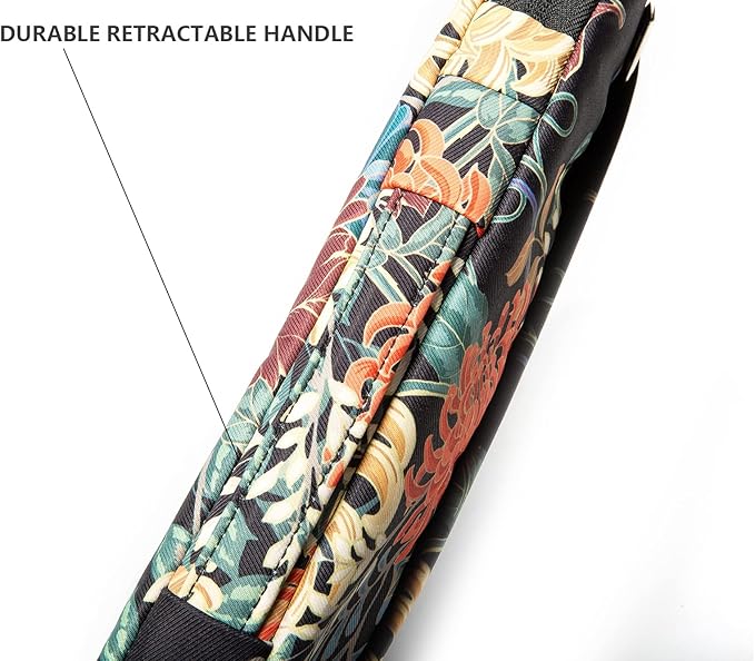 Kinmac 360 Protective Water Resistant Laptop Case Bag Sleeve with Handle for Surface, MacBook Air/Pro, iPad Pro - 12.9 and 13.3 inch Laptop (Royal Chrysanthemum)