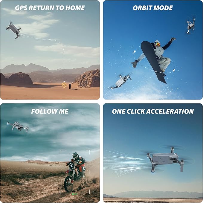 Contixo Drone for Adults, 4K Camera, 2-Axis Gimbal & EIS, Obstacle Avoidance, 5.5" Touch Screen Remote, GPS & Optical Flow, Brushless Motor, 4 Miles Flight & FPV Transmission, 42 * 4 Min Flight Time