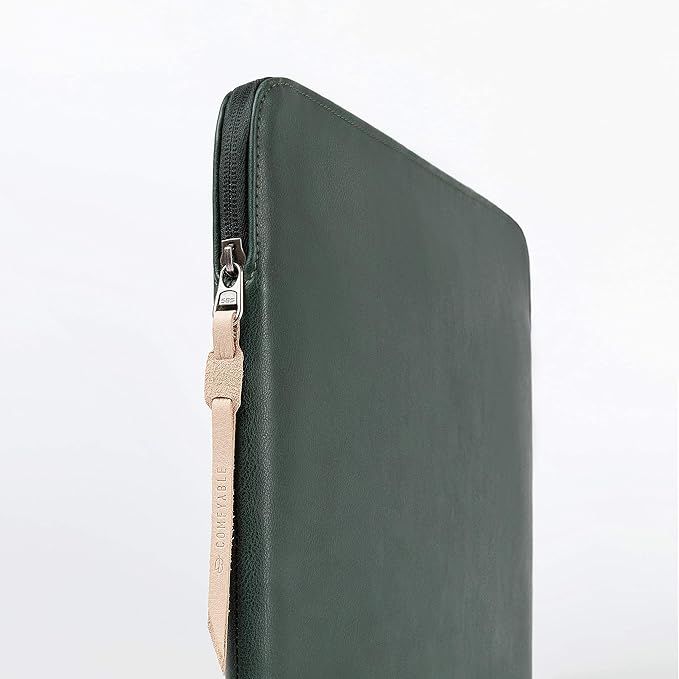 Comfyable Tablet Sleeve Compatible with iPad Air 11" M4 2026, iPad Pro 11 Inch M5 & Smart/Magic Keyboard with Pencil Holder-PU Leather Bag Water-Resistant Slim Case - Midnight Green