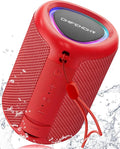 Portable Bluetooth Speaker Beach Essentials: Powerful Crystal Clear Sound/Dynamic Light/IPX5 Waterproof/All Day Playtime/Wireless BT 5.3/TWS Paring, Dad Gifts, Outdoor|Travel|Camping|Pool Accessories