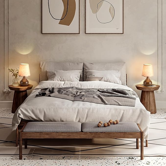 Ziqqeelam Wood Grain Small Table Lamp Touch Control, Farmhouse Bedroom Lamps for Bedside Nightstand, Vintage Small Table Lamps for Small Spaces for Kitchen Counter, Home Office, Kids Dorm, Bookshelf