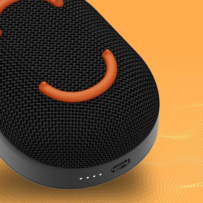 Skullcandy Kilo Wireless Bluetooth Speaker - IPX7 Waterproof Mini Bluetooth Speaker with 24 Hour Battery, Downward Firing Passive Radiator, and True Wireless Pairing - Perfect for Outdoor (Black)