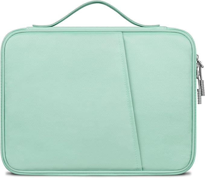 Lacdo Tablet Sleeve Bag Carrying Case for 11 inch iPad A16 / 11 inch iPad Air M4 M3 M2 / 11" iPad Pro M5 M4 / 10.9" iPad / 10.2" iPad / 10.9" iPad Air, 11" Samsung Galaxy Tab A9+, iPad Sleeve, Green