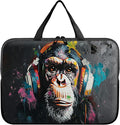 Universal Laptop Sleeve Tablet Case 12 inch, Music Monkey Slim Carrying Case Durable Handbag Travel Laptop Bag for Surface Pro 9 8 7/Laptop Go 2 3, MacBook Air 11/12