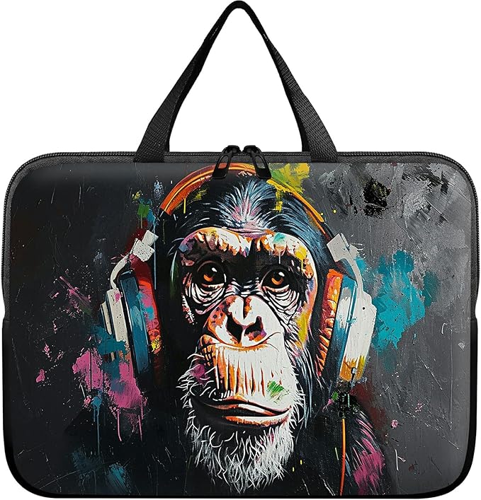 Laptop Sleeve Case Bag 15 inch, Music Monkey Slim Carrying Case Durable Handbag Travel Laptop Bag for 15 inch MacBook Air M3/M2/15 Pro/Surface Laptop 7/6/5/4/3/ Dell XPS 15 Plus
