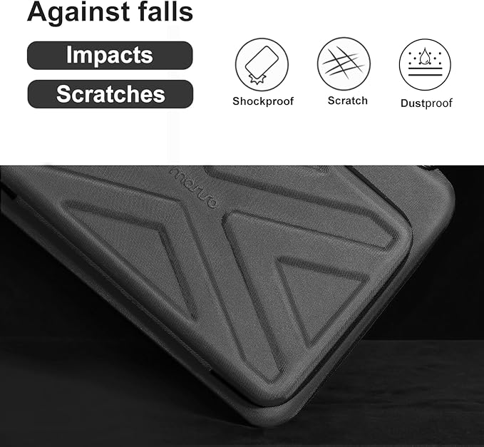 MOSISO Laptop Bag for Men,15-16 inch Computer Bag Compatible with MacBook Air 15 inch/Pro 16 inch, HP, Dell, Lenovo, Asus, Acer, Hard Shell Laptop Case with Front Pocket&Shoulder Strap, Slate Gray