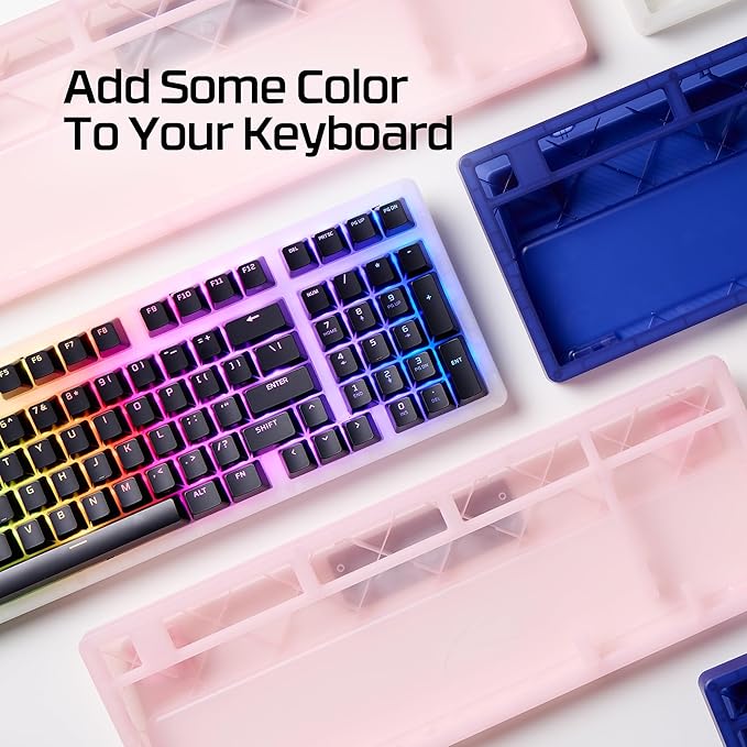 HyperX Origins 2 1800 Housing – Translucent Frosted Material, Shine Through, High Profile, Easy Assembly – Pink