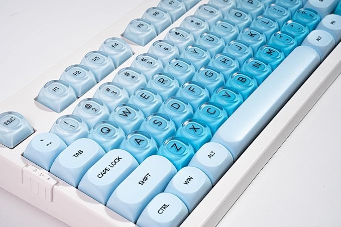 ZORNHER ZH980 Foundation Wireless Mechanical Keyboard,95% Blue Creamy Keyboard with Number Pad,Hot-Swappable Gaming Keyboard,Jelly Keycaps,Creamy Sounding Linear Switches,Hot-Swappable,Full Size
