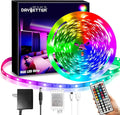 DAYBETTER SMD 5050 Remote Control Led Strip Lights 20ft, RGB Color Changing Led Strip with Remote Control for Room, Bedroom, Suitable for Home Decor, Living Room, Kitchen, Home Party Decoration, 24V