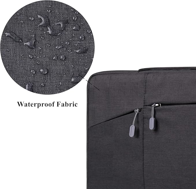 Megoo 12inch Laptop Sleeve Case for Microsoft Surface Pro 12 12"/11/10/9/X/8 13", Pro 7/6/5/4 12.5", Laptop Go 12.4", Carry Travel Case with Handle for 11"-13" Tablet Chromebook Computers(Black)