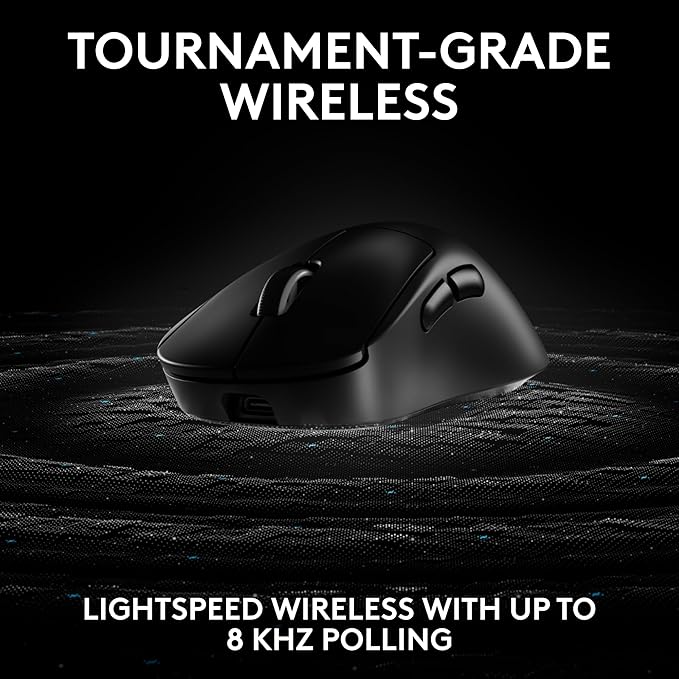 Logitech PRO X Superlight 2 DEX Wireless Gaming Mouse, Black | Lightweight, Hero 2 Sensor, 44k DPI, 5 Programmable Buttons, Lightspeed Wireless, Right Hand, PC/Mac | Signature Series Charging Dock