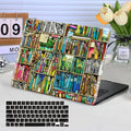 Funut for MacBook Pro 13 inch Case 2025 2024-2016 Release M2 M1 A2338 A2251 A2289 A2159 A1989 A1708 A1706, Plastic Laptop Hard Shell & Keyboard Cover for MacBook Pro 13 Inch, Bookshelf