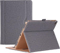 ProCase for iPad 9.7 Inch iPad 6th/5th Generation Case 2018 2017/iPad Air 2/Air 1 Case, Premium Leather Folio Corner Protection Multi-Angle Viewing Stand Cover with Front Pocket Pen Loop -Grey