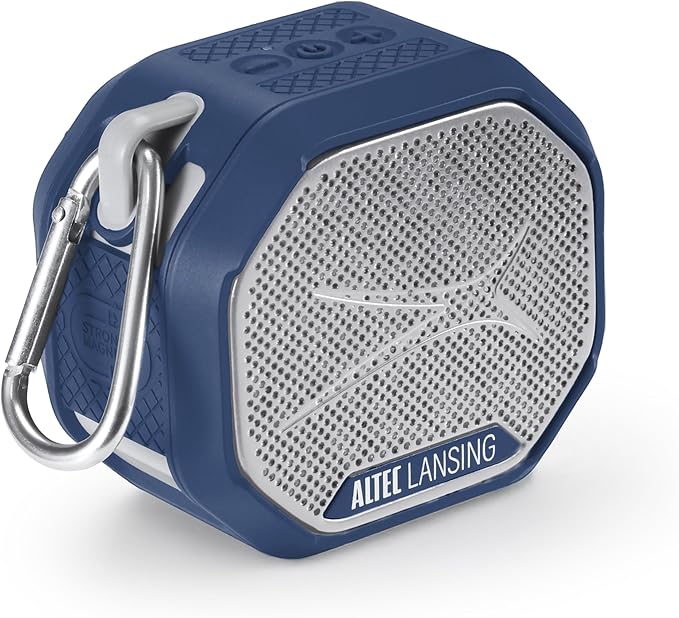 Altec Lansing HYDRATREK Magnetic Bluetooth Speaker, Waterproof IP67, Portable Speaker, True Wireless Pairing, USB-C Quick Charge, 3.7V 400mAh Battery, Voice Assistant, Perfect for Any Adventure