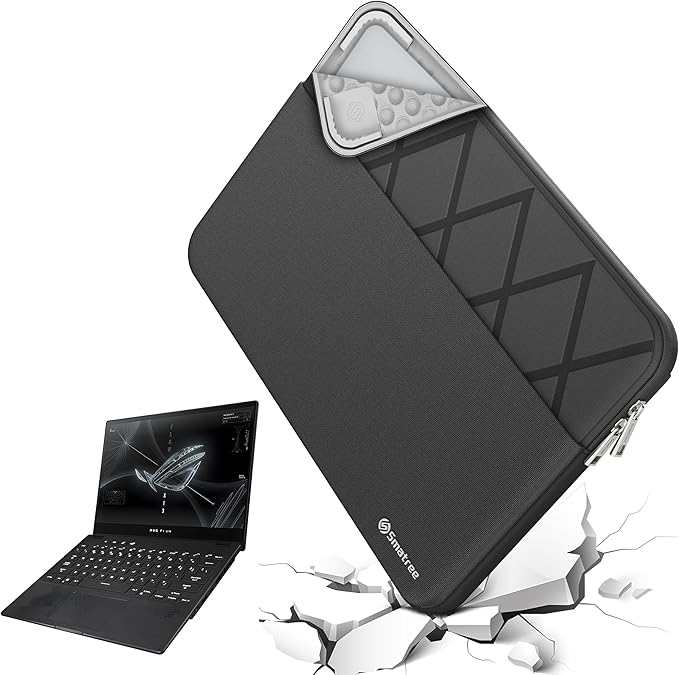 Smatree Laptop Sleeve for 15.6 inch ASUS Vivobook S 15 S5507/Q5507 Copilot+PC, Protective Laptop Case with Accessory Pocket, YKK Zipper, Patented Shockproof Design(E633)