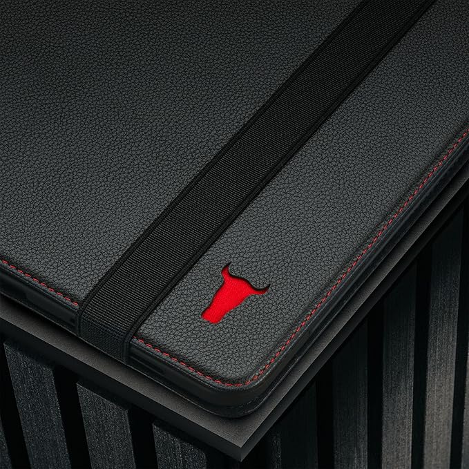 TORRO Case Compatible with iPad Pro 11” M5 / M4 (2025/2024) – Premium Leather iPad Pro 11” 2025/2024 Case with Stand Function, Apple Pencil Connectivity and Wake/Sleep Function (Black)