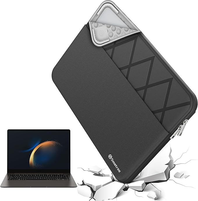 Smatree 13.3 inch Laptop Sleeve for Samsung Galaxy Book 3/2 360, Galaxy Chromebook 2/1, for Samsung GalaxyBook 2 Pro 360 5G/2 Pro, Protective Laptop Case with Accessory Pocket (E431)