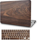 KECC Compatible with MacBook Pro 13 inch Case 2020-2025, 2016-2019 Release M2 M1 A2338 A2289 A2251 A2159 A1989 A1706 A1708 Plastic Hard Shell + Keyboard Cover, Walnut Wood