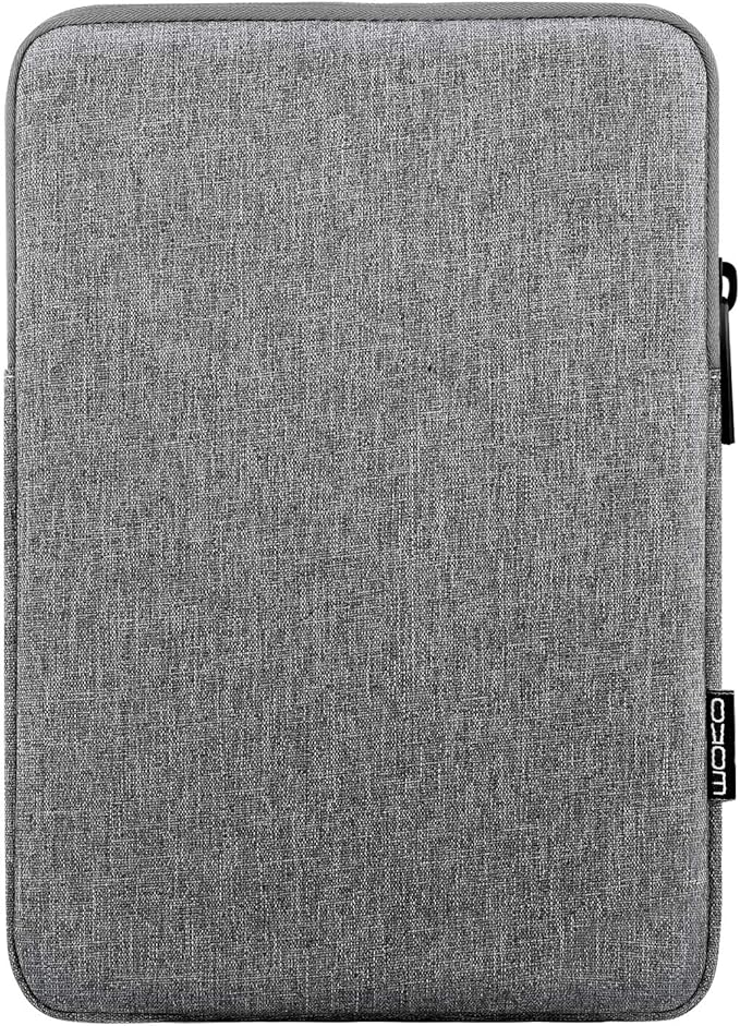 MoKo 13 Inch Tablet Sleeve Fits New 13inch iPad Air M4 2026, iPad Pro M5/M4/Air M3/M2 13", iPadPro 12.9", Galaxy Tab S8+/S9+ 12.4", Polyester Bag Fit with Apple Pencil or Smart Keyboard, Light Gray