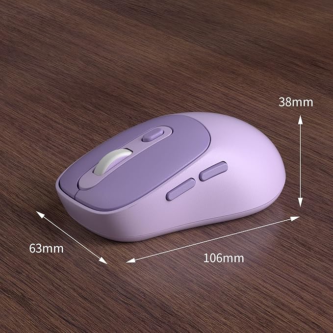 Camiysn MageGee V100 Wireless Mouse, Ultra-Light 2.4G USB Mouse with Adjustable DPI, Premium Rubber Scroll Wheel & Advanced Optical Sensor, Auto Sleep Mode for Energy Saving